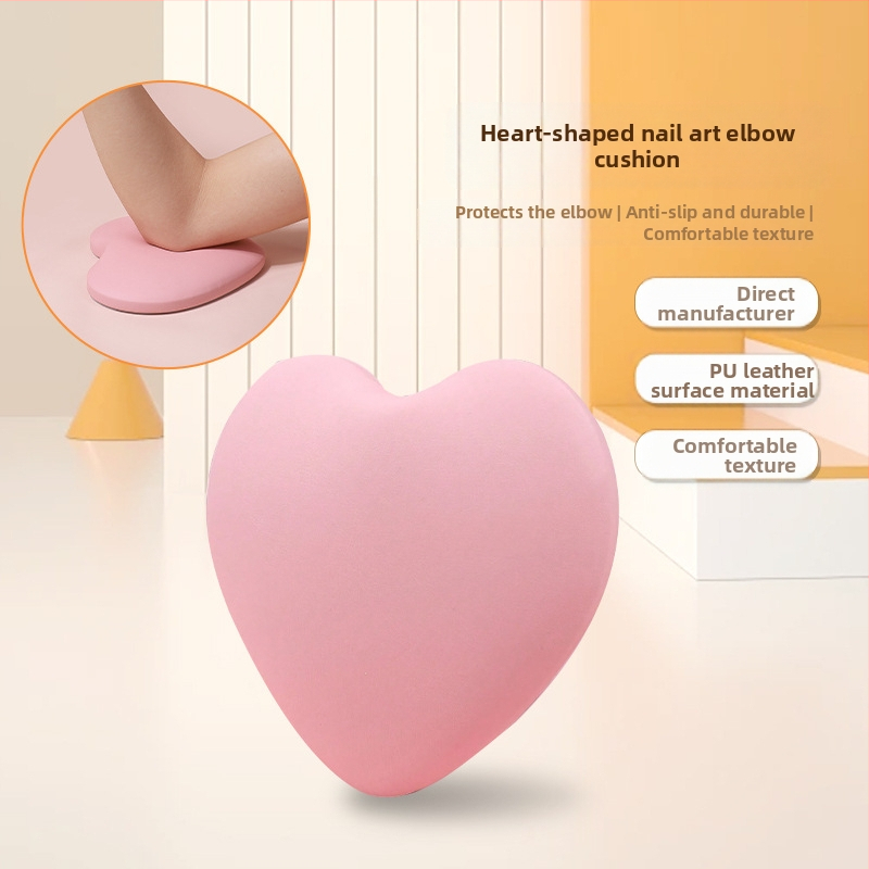 Tehase otsetarne südamekujuline maniküüri küünarnukipadi, multifunktsionaalne käepadi maniküürijatele, jooga põlvepadi, kõrge elastsus
