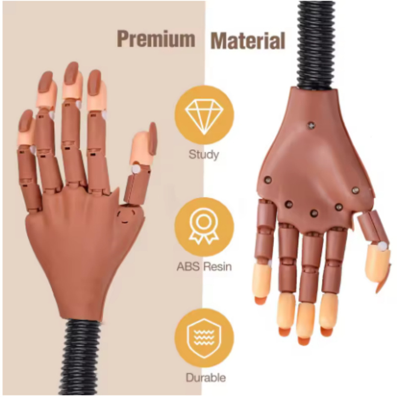 Instrumente de manichiură, flexibile, proteză de mână, ajustarea practicii, proteză de mână cu braț articular, afișare, set de modele de mână protetică fără etichetă