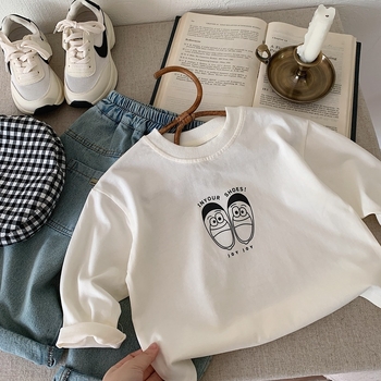 Tricou cu mânecă lungă pentru băieți, stil japonez, îmbrăcăminte pentru copii 2025, primăvară și toamnă, cămașă cu desene animate în culori pure, topuri versatile pentru băieți, Trbottomy