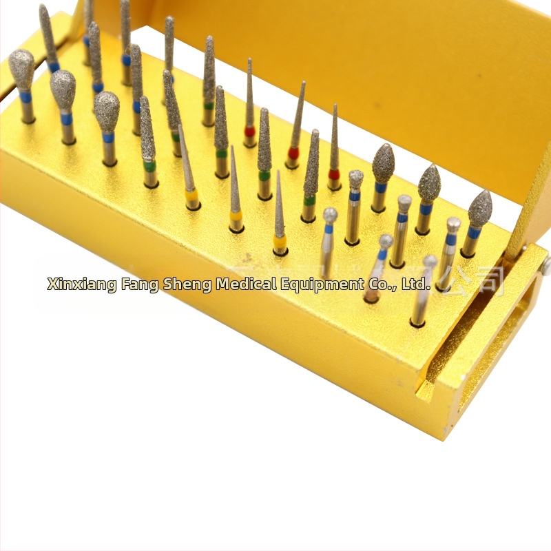 Зъболекарска игла с 30 части + кутия за игли, високоскоростна полираща игла, шлифовъчна глава за игли, рамка за игли, костюм за игли