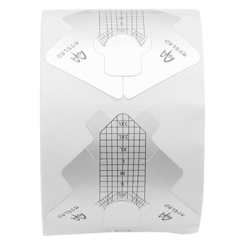 Karštos storos aliuminio folijos žuvelės formos nagų dailės popieriaus laikiklis, prancūziškas fototerapijos nagų priauginimo įrankis, 100/300 popieriaus laikiklis