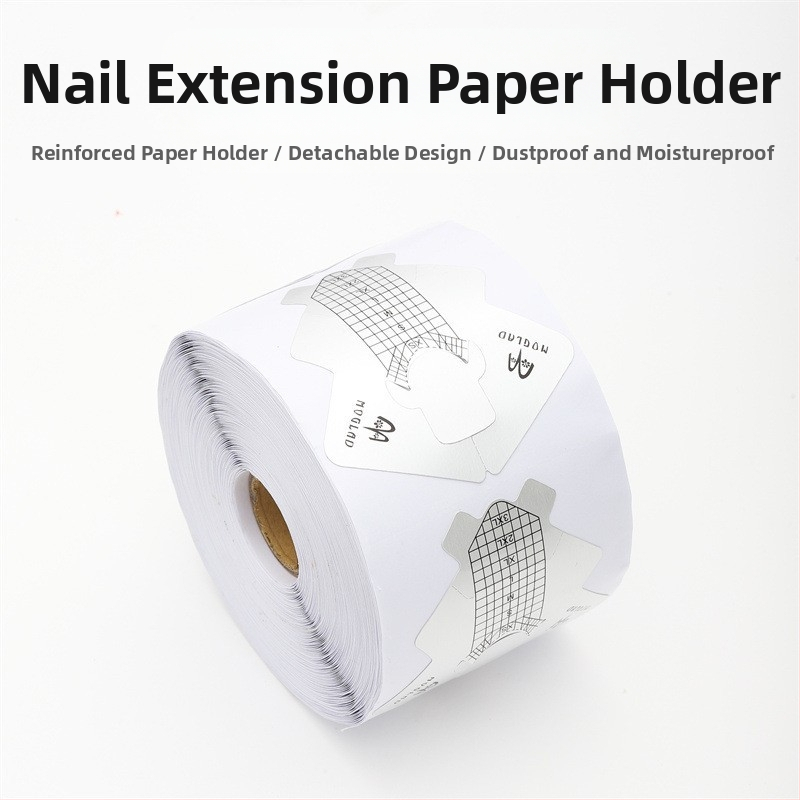 Karštos storos aliuminio folijos žuvelės formos nagų dailės popieriaus laikiklis, prancūziškas fototerapijos nagų priauginimo įrankis, 100/300 popieriaus laikiklis