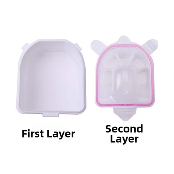 Dvisluoksnis burbulinis dubenėlis nagams Manikiūro valymas Nagų minkštinimas Šveitiklis Ragenų priežiūra Tankinimas Praustuvas