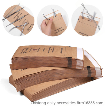 Vienkartinis „Kraft Ziplock“ maišelis dezinfekavimo maišeliui, aukštos temperatūros, sausam karščiui, „Kraft“ popieriui, užtrauktuku