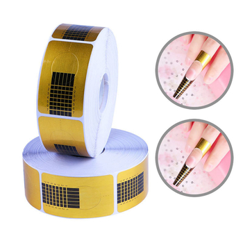 Nagų dailės popierius, kristalų fototerapija, nagų priauginimas, pirštų atramėlė, pasagos formos, kvadratinis popierius, pirštų atramėlė, 500 vnt. ritinėlyje