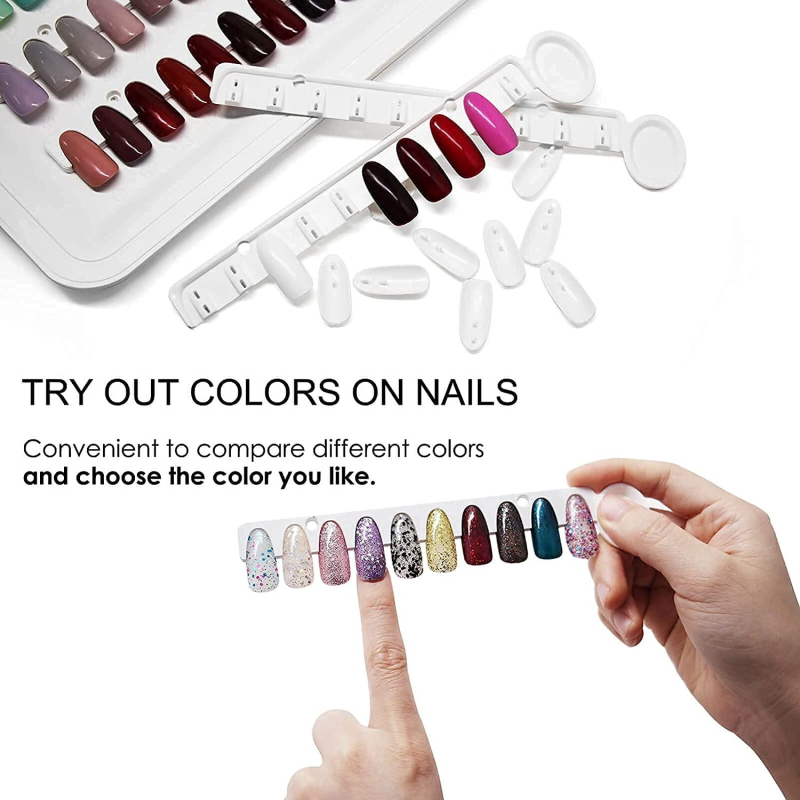 „Source Factory Cross-Border“ 120 spalvų kortelių knyga, užrašų knygelės stiliaus, sulankstoma ir nuimama, laisvai derinama nagų spalvų knyga, tarpvalstybinis, karštas išpardavimas