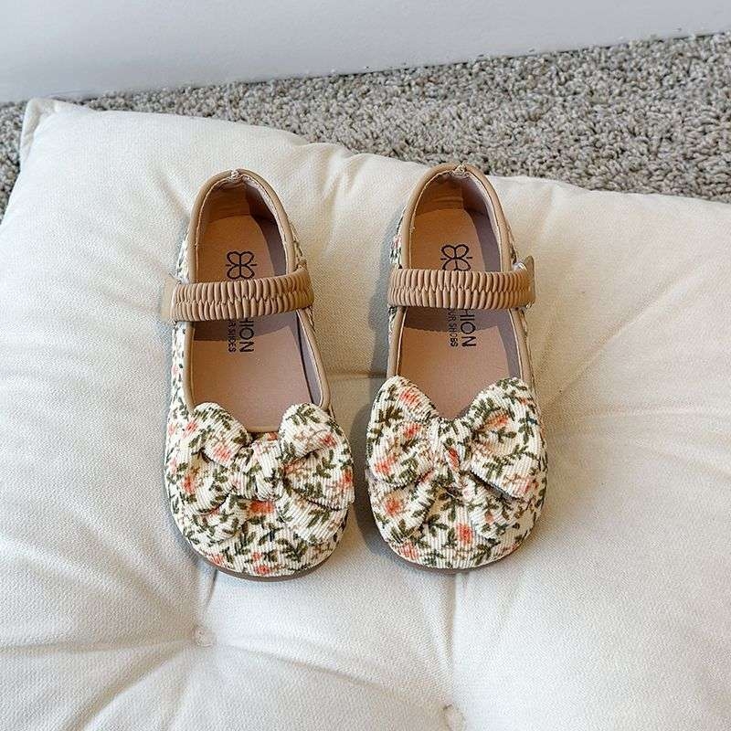 Meiteņu ādas apavi, bērnu jaunās pavasara un rudens mīkstās zoles princeses kurpes, moderni bērnu apavi, neslīdoši mazu meiteņu apavi
