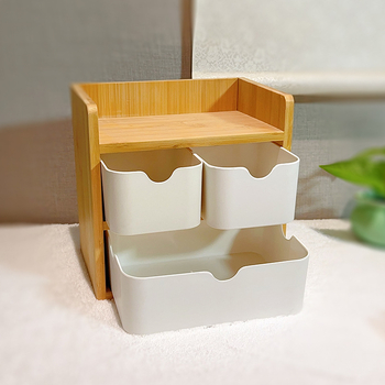 Οικιακό βιοδιασπώμενο κουτί αποθήκευσης από ίνες μπαμπού, επιτραπέζιο πολυστρωματικό ράφι αποθήκευσης μεγάλης χωρητικότητας, ράφι αποθήκευσης μπαμπού χονδρικής