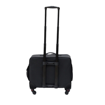 Pārrobežu mazumtirdzniecības profesionāla Oksfordas auduma kosmētikas somas ratiņi, slāņoti, lielas ietilpības tualetes piederumu uzglabāšanas auduma kaste, universāls ritenis