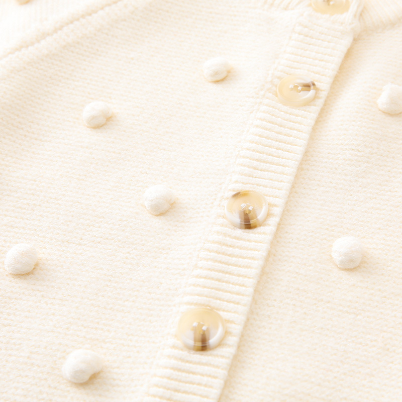 Jesenski i zimski prekogranični kardigan za djevojčice ručno rađene s loptom, ukrasni pulover za djevojčice s raglan rukavima