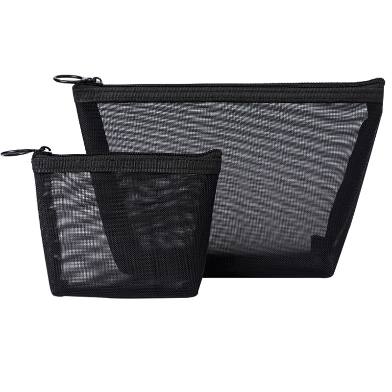 Neilona sieta kosmētikas uzglabāšanas soma, melna, lielas ietilpības, ērts ceļojumu, āra, nēsāšanas maisiņš