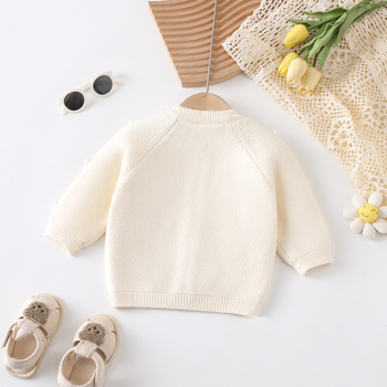 Χειροποίητο διακοσμητικό ζακέτα με μανίκια raglan για μωρά, φθινοπωρινές και χειμωνιάτικες εμφανίσεις για μωρά κορίτσια