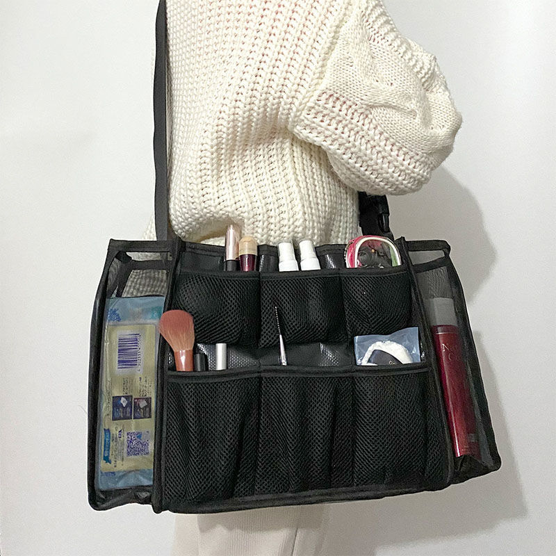 Profesionalus makiažo rinkinys vizažistams, dirbantiems vietoje, įskaitant plaukų garbanojimo žnyplių ir aksesuarų laikymo vietą