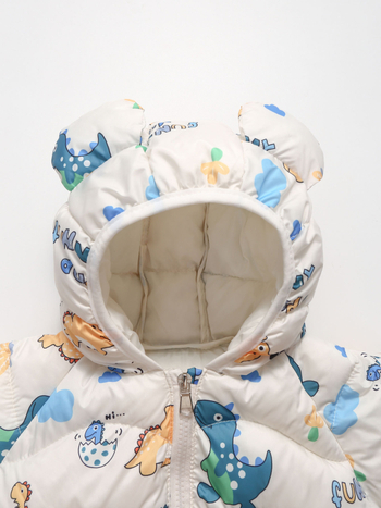 Νέα αναζωογονητικά ρούχα από βαμβάκι με κινούμενα σχέδια για αγόρια και κορίτσια, ζεστά βαμβακερά ρούχα για παιδιά, μπουφάν και μπλούζες με βαμβακερή επένδυση για μωρά και βρέφη