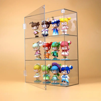 Ακρυλικό χειροποίητο ντουλάπι επίδειξης κούκλας, διακοσμητικά καλλυντικά, τυφλό κουτί επίδειξης, πολυστρωματικό κουτί αποθήκευσης Lego ανθεκτικό στη σκόνη