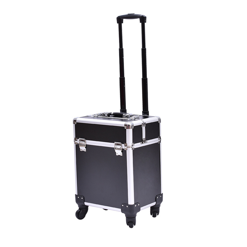 Naujas madingas universalus ratukų vežimėlis su daugiasluoksniu kosmetikos dėklu, didmeninė prekyba tatuiruotės kirpyklos įrankių dėže, didmeninė prekyba