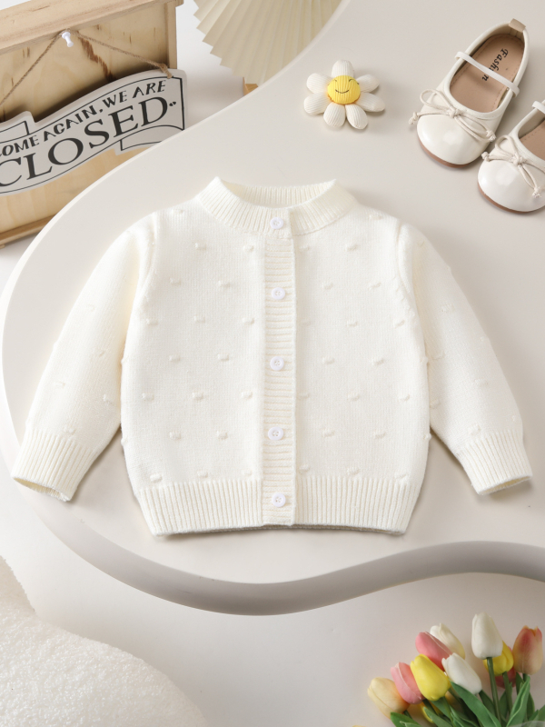 2025. gada pārrobežu meiteņu vienkrāsains apaļa kakla kardigans ar augšdaļu, bērnu trikotāžas džemperis, bungu soma, korejiešu stilā
