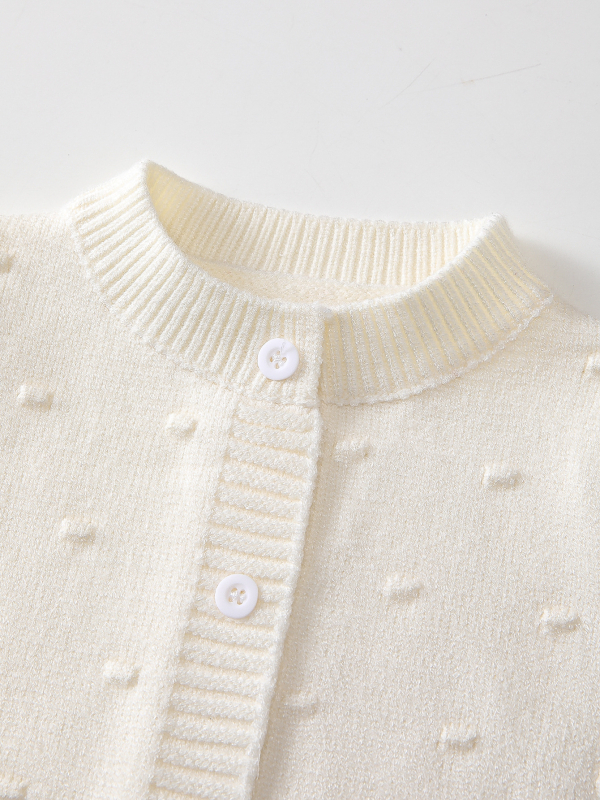 2025. gada pārrobežu meiteņu vienkrāsains apaļa kakla kardigans ar augšdaļu, bērnu trikotāžas džemperis, bungu soma, korejiešu stilā