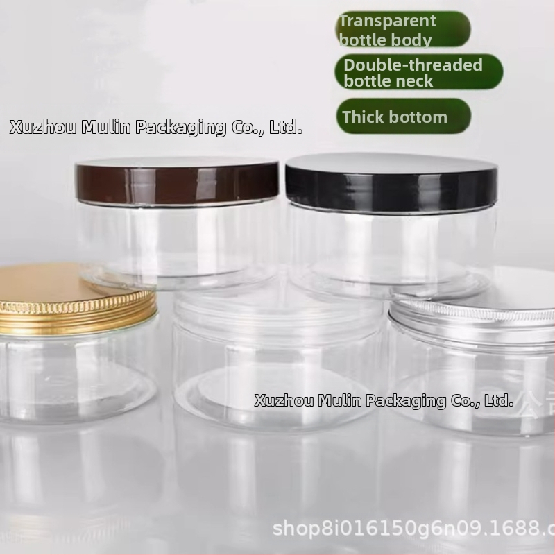 Търговия на едро с 75 мл стъклен буркан за крем за храна, буркан за крем за обувки с черно-бял пластмасов капак и алуминиев капак