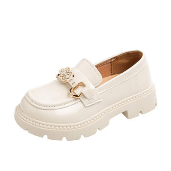 Meiteņu vienkrāsaini mazi ādas apavi pavasarim, jauns stils mazām meitenēm, vienkāršs stils lieliem bērnu princeses apaviem