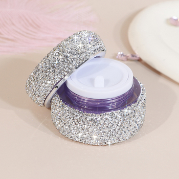 Jauna, augstas vērtības, pārnēsājama ceļojumu tonālā losjona pudele, augstas kvalitātes balta dimanta akrila grima krēma pudele