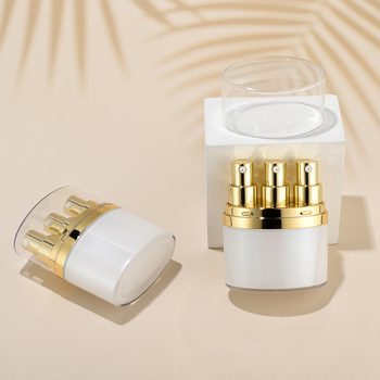 15 ml vakuuma pudele ar akrila trīs tūbiņu Essence pudeles acu krēmam, pārnēsājama kosmētika, ceļojumu iepakojums, plastmasas pudele