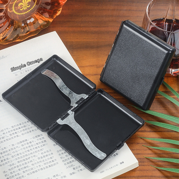 Πλαστική θήκη τσιγάρων με σιδερένιο κλιπ, 20 τεμάχια, εξατομικευμένη, φορητή, αντιπυρετική, αδιάβροχη, ανδρική, χειροποίητη θήκη τσιγάρων, αξεσουάρ καπνίσματος