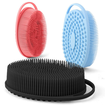 Kahepoolne massaaživannihari konksuga, pehmete juustega, mugav vanniartefakt lastele, täiskasvanutele, silikoonist šampoonivannihari