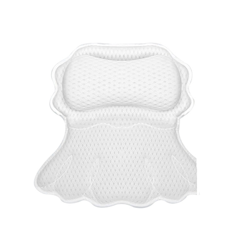 Balta tinklelio vonios pagalvė „Amazon“ madinga paprasta pagalvėlė, nelinkusi pelyti, greitai džiūstanti, patogi laikymo pagalvėlė