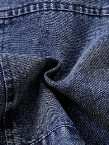 Casual Fashion Φθινόπωρο σε σχήμα καρδιάς με κοντό μακρύ μανίκι για πέτο, παιδικό μπουφάν τζιν για βρέφη και μωρά