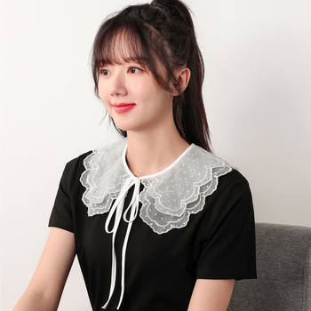 Κολάρο με Φόρεμα, Δαντελένιο Σάλι, Γυναικεία Κάπα, Καλοκαιρινό Λευκό Πολυλειτουργικό Δαντελένιο Κολάρο, Υψηλής Ποιότητας