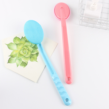 Четка за вана не иска помощ, четка за гръб, кърпа за баня, артефакт за баня с дълга дръжка, четка за вана за разтриване на гръб, едностранно подвижна