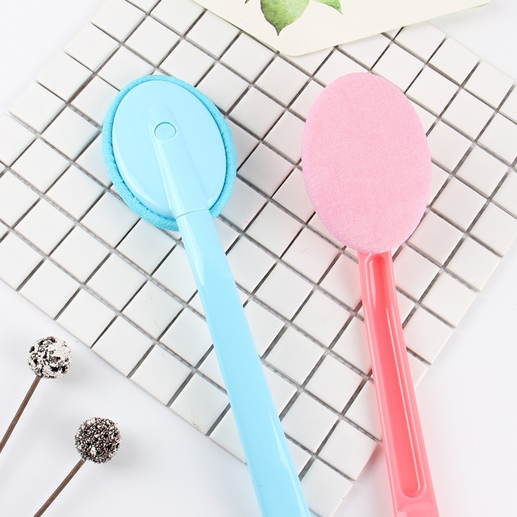 Четка за вана не иска помощ, четка за гръб, кърпа за баня, артефакт за баня с дълга дръжка, четка за вана за разтриване на гръб, едностранно подвижна