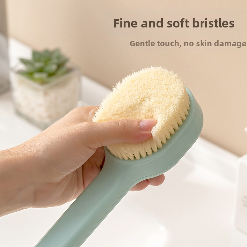 [Nový produkt] Stlačte kúpeľňovú kefu na trenie, mäkká dlhá rukoväť na trenie chrbta na trenie blata na umývanie tela kúpeľňovou kefou