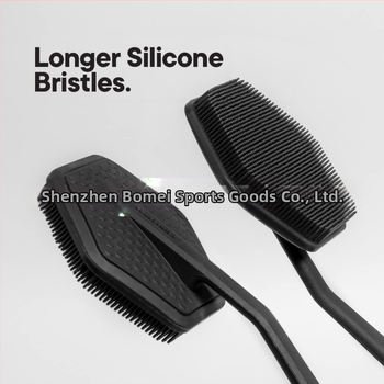 Amazon Нова силиконова четка за вана с дълга дръжка Мъжка силиконова четка за почистване на гръб Четка за вана Четка за гръб