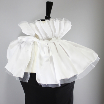 Καλοκαιρινό κολάρο Dabeng Clown Mesh Swan με βολάν, ρετρό, υπερβολικό ψεύτικο κολάρο Performance Amazon Cross-Border