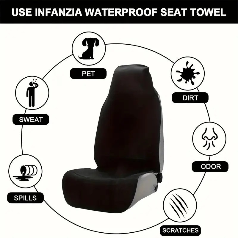 Temu Popular Car Universal Seat Cover Towel Export Αδιάβροχο Αντιολισθητικό Μαξιλάρι Καθίσματος για Αθλητικά Καθίσματα Universal Απορροφητικό Μαξιλάρι Καθίσματος για Αυτοκίνητα