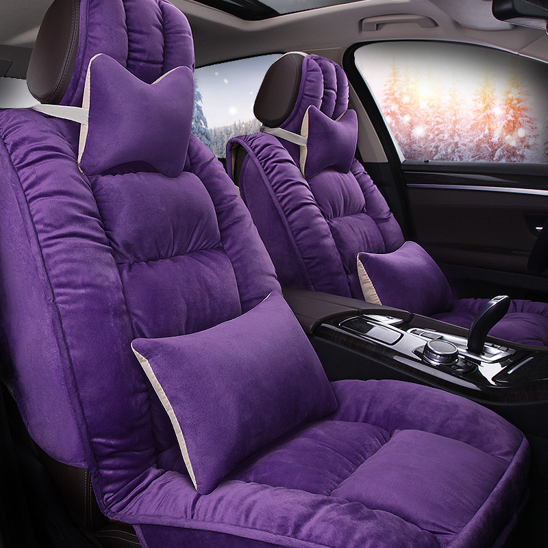 Zimný nový autosedačka z páperovej bavlny, all-inclusive, poťah na sedadlo, zahustená bavlnená podložka priamo z výroby E84