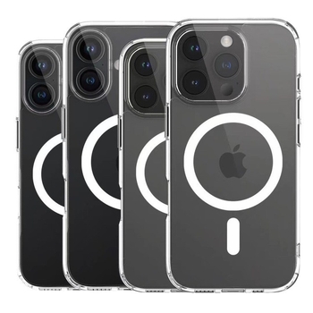 Θήκη τηλεφώνου με μαγνητική βεντούζα και κρυστάλλινη ασπίδα για iPhone16 για Apple Mate70Pro, προστατευτικό κάλυμμα TPU υψηλής διαπερατότητας για υπολογιστή