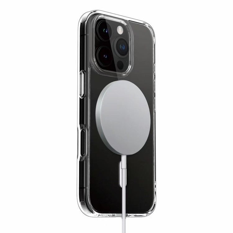 iPhone16 Crystal Shield magnētiskais piesūcekņa telefona maciņš Apple Mate70Pro aizsargapvalkam TPU augstas caurlaidības PC aizmugurējai plāksnei
