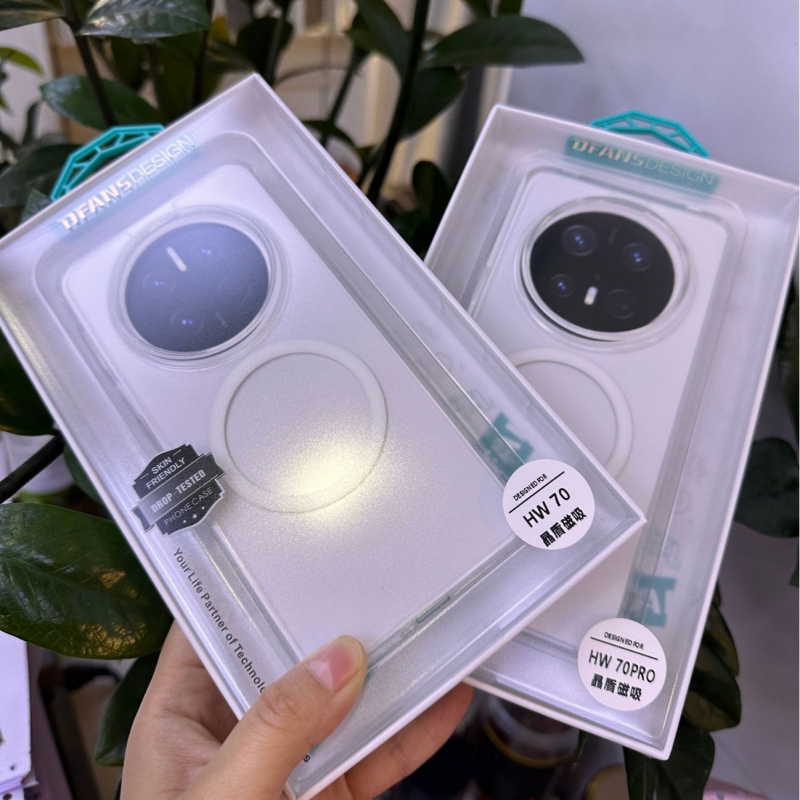 iPhone16 Crystal Shield magnētiskais piesūcekņa telefona maciņš Apple Mate70Pro aizsargapvalkam TPU augstas caurlaidības PC aizmugurējai plāksnei