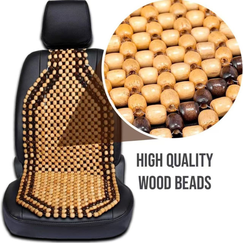 Gamyklos didmeninė prekyba vasarinėmis medinėmis karoliukų automobilio pagalvėlėmis, kvėpuojančiomis masažinėmis pagalvėlėmis, eksportuojamomis medinėmis karoliukų automobilio pagalvėlėmis