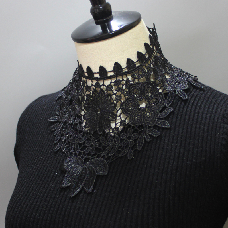 Dekoratyvinė netikra apykaklė tuščiavidurė nėriniuota netikra apykaklė netikra golfo apykaklė AliExpress Europos ir Amerikos