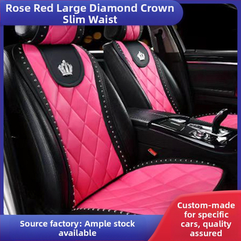 Χονδρική πώληση σε απόθεμα, μεγάλο μαξιλάρι καθίσματος αυτοκινήτου με σχέδιο διαμαντιού, κατάλληλο για όλες τις εποχές, μαξιλάρι καθίσματος αυτοκινήτου με σχέδιο διαμαντιού και λεπτομέρεια πριτσινιού, μικρό κάλυμμα καθίσματος μέσης