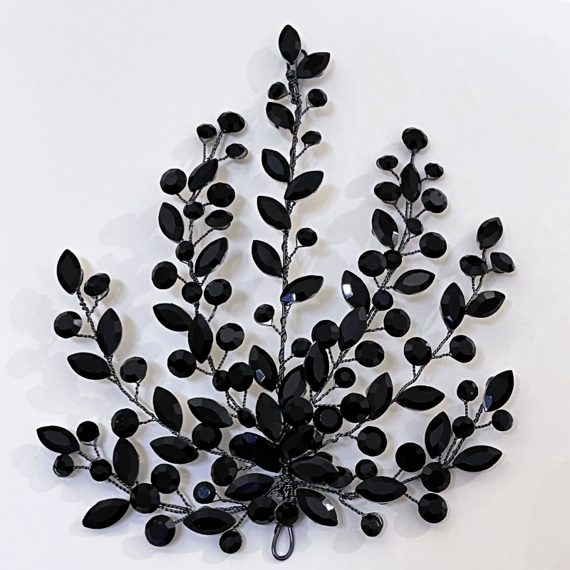 Užsienio prekybos nuotakos galvos apdangalas, cirkonio formos plaukų dalis, vestuvinė suknelė, plaukų aksesuarai, rankų darbo vestuvių spektaklio aksesuarai, DZ112