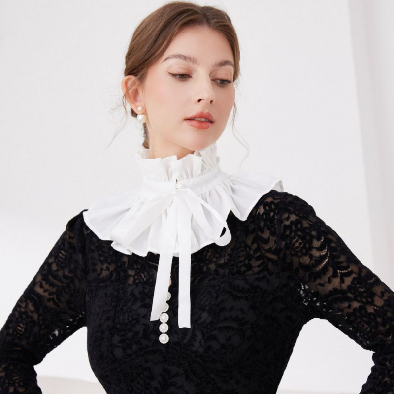 Tarpvalstybinė „Amazon“ raukta lėlės apykaklė, netikra apykaklė, vaikiška skara, dekoracija, COS aksesuarai, fotografijos rekvizitai, didmeninė prekyba