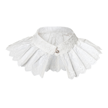 Διασυνοριακό Amazon Halloween Retro Lace Raff Collar Victoria Διακοσμητικό Γυναικείο Αποσπώμενο Ψεύτικο Κολάρο