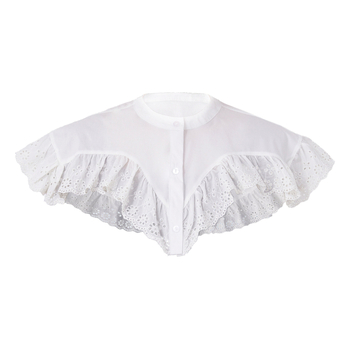 Ευρωπαϊκό ρετρό βαμβακερό δαντέλα σάλι ευέλικτο ψεύτικο κολάρο μανδύα καλόγριας ιππότης αξεσουάρ cosplay στηρίγματα σκοποβολής