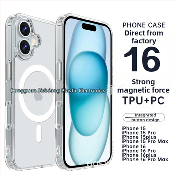 16 Vhodné pre iPhone 14 Puzdro na mobilný telefón 2.0, vesmírne puzdro, ochrana proti pádu z PC + priehľadné magnetické TPU ochranné puzdro pre Apple 15