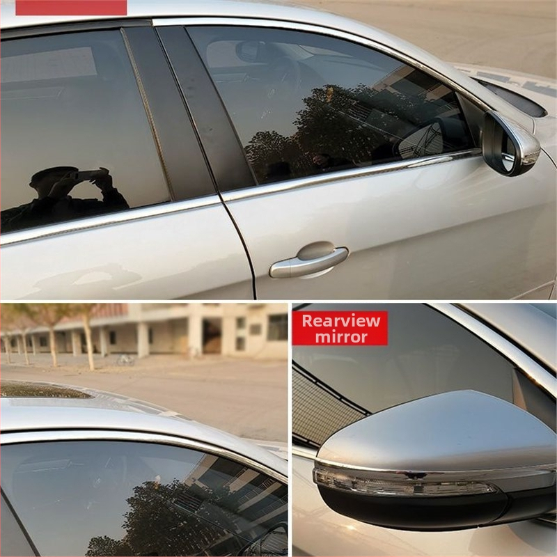 Декорация на прозорци на кола, ярка лента, хромирана ярка лента, галванизирана лента за врата, антикорозионна ярка лента, застраховка на автомобили